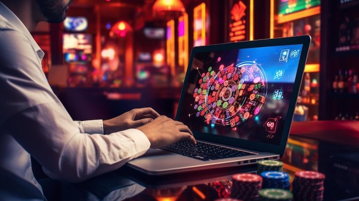 Dashboard anggota baru dotabuff menampilkan kategori permainan Live Dealer, Slot, Esports, dan fitur akun